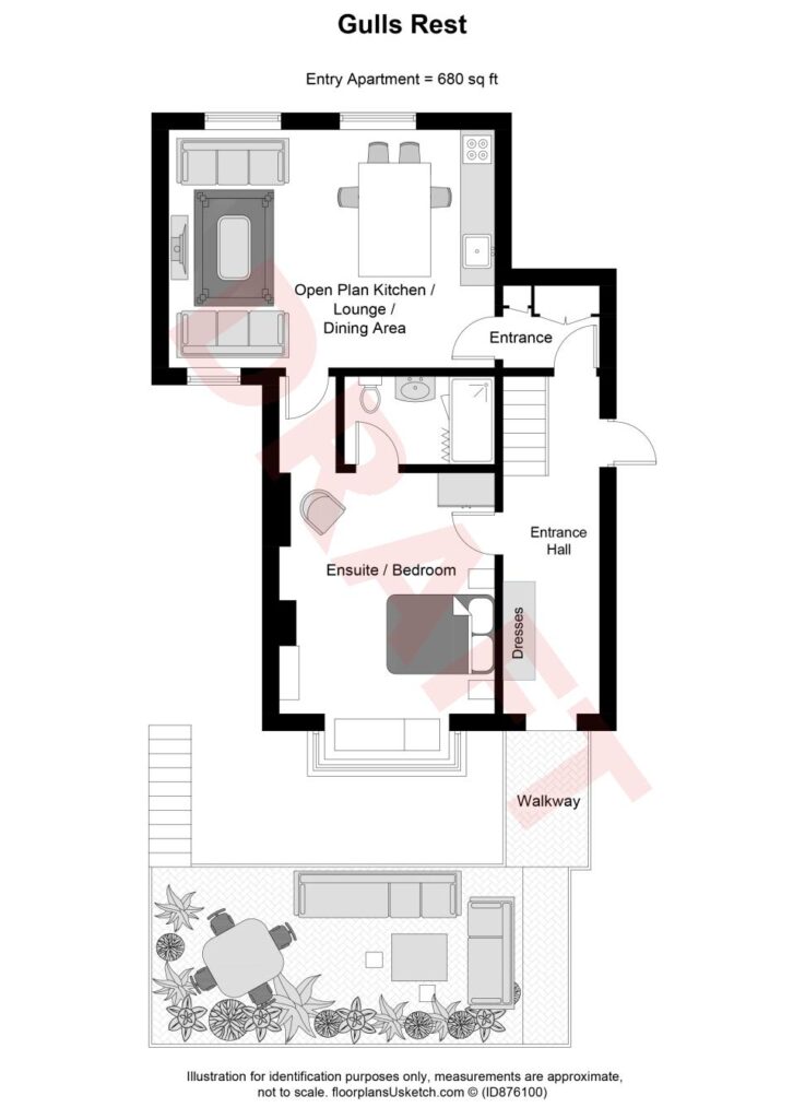 Floorplan Gulls Rest Luxury Apartment Kent