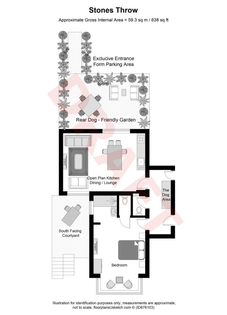 Floorplan Stones Throw Luxury Apartment Kent