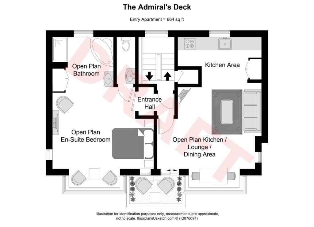 Floorplan Admirals Deck Luxury Apartment Kent