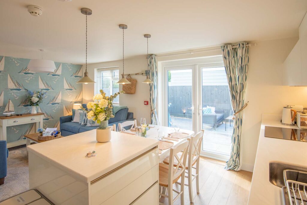 Stones Throw Living Area - Luxury holiday apartments Kent